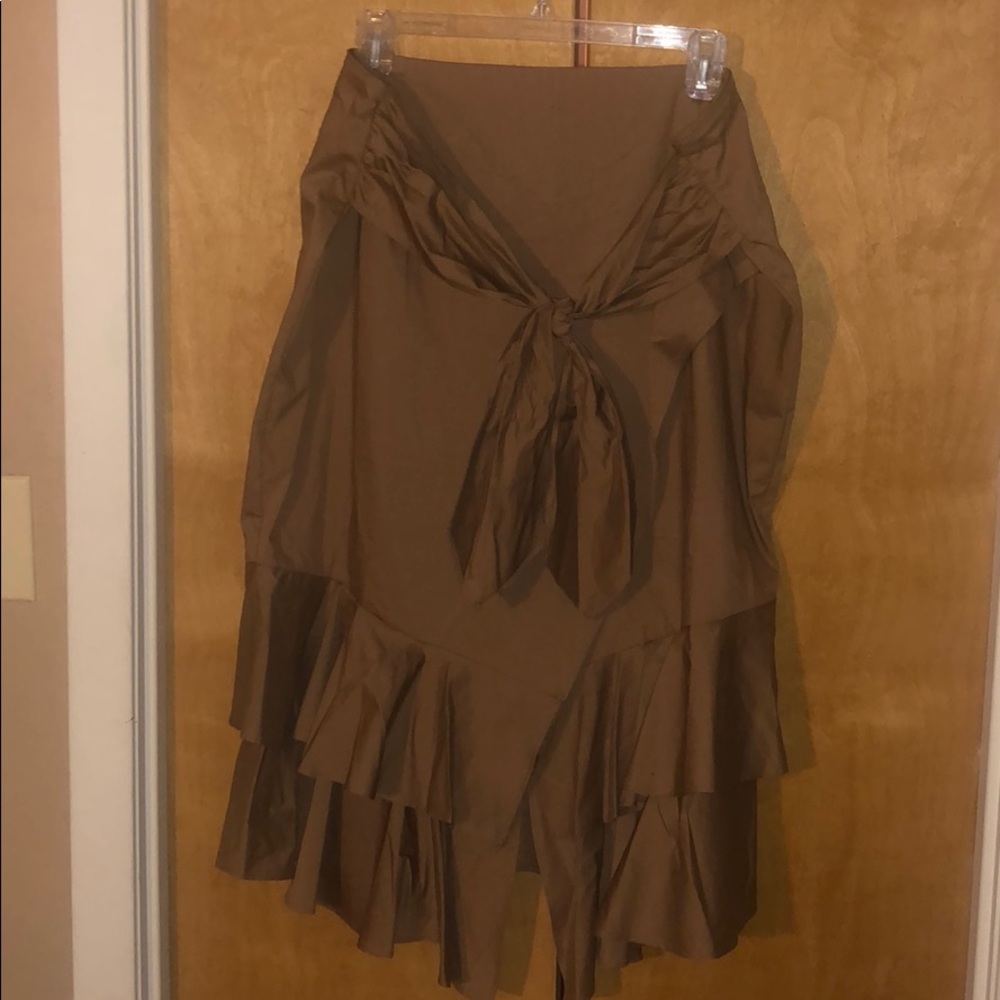 Worthington high waisted tan skirt